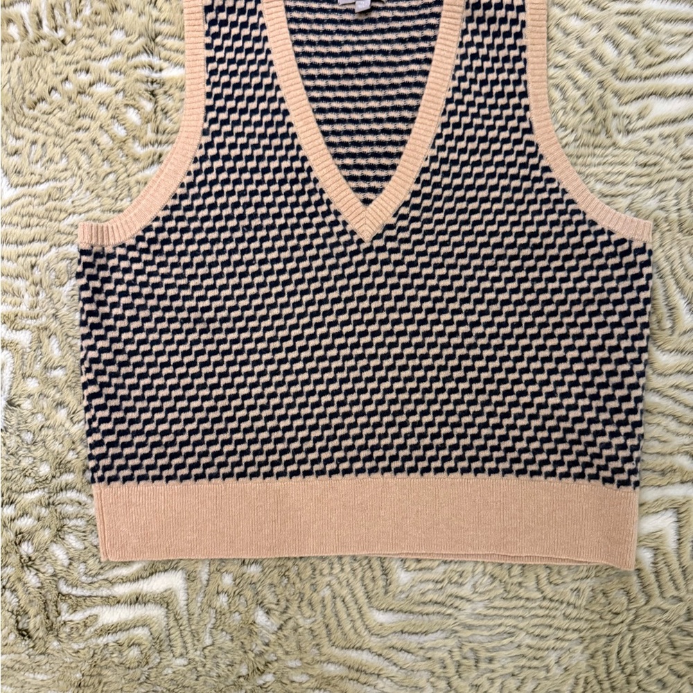 Cashmere Cropped Vest-J. Crew XL